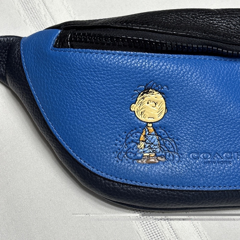 Coach 5512 Limited Edition X Peanuts Mini Warren Belt Bag With Pig Pen - Picture 8 of 11